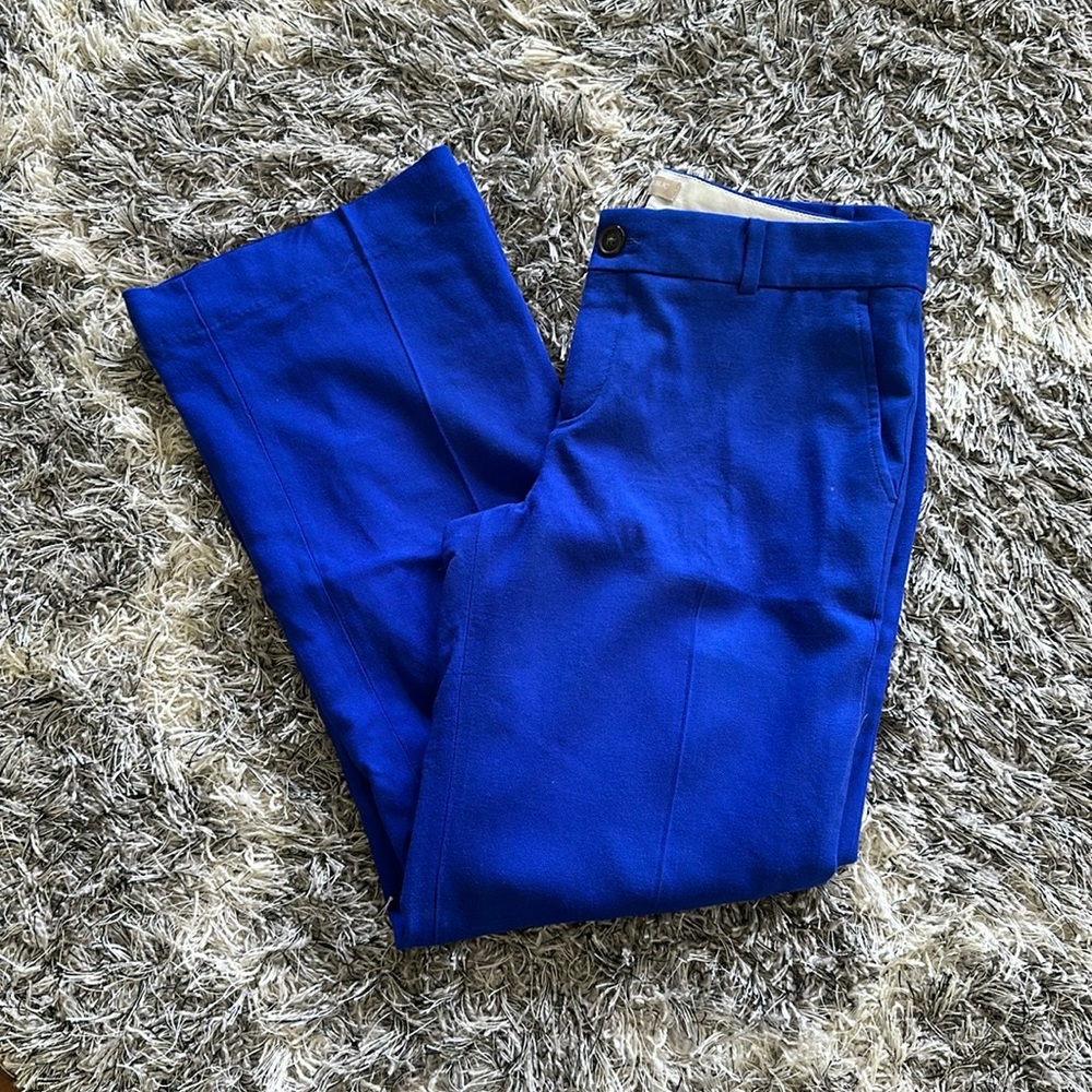 Banana Republic Martin Fit cobalt blue wool pants